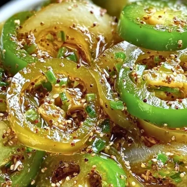 Bread and Butter Jalapeño Pickles in a jar with fresh jalapeños and spices