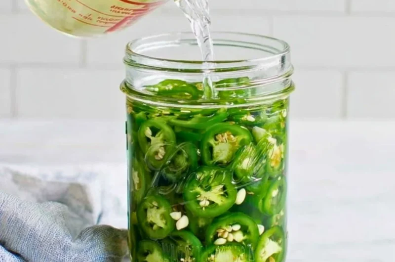 Jar of pickled jalapeños ready to spice up meals