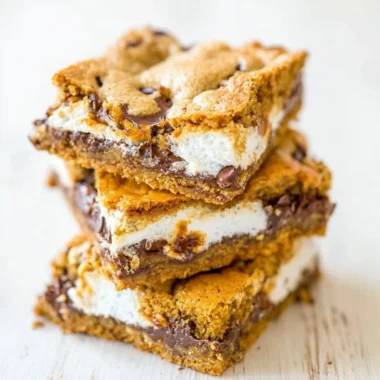 Delicious chocolate chip cookie bars displayed on a plate