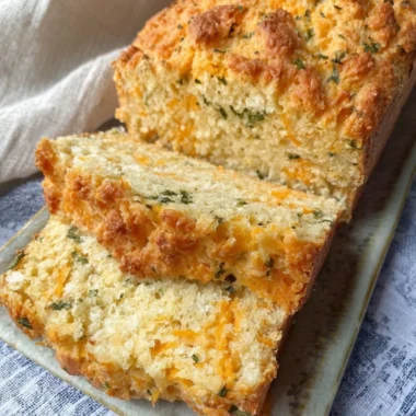 Freshly baked Cheddar Bay Biscuit Bread with cheese and herbs