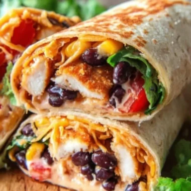 Delicious Southwest Chicken Wraps filled with fresh ingredients and spices