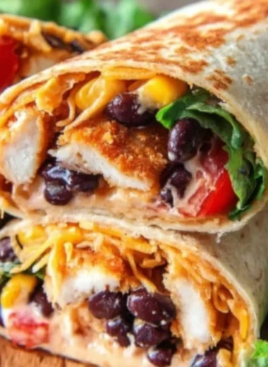Delicious Southwest Chicken Wraps filled with fresh ingredients and spices