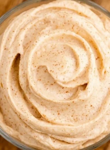 Delicious cinnamon butter from Texas Roadhouse served on a warm roll