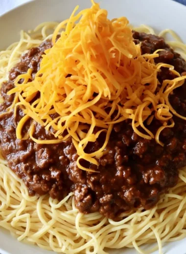 Delicious Cincinnati chili served in a bowl, perfect for a cozy weeknight dinner.