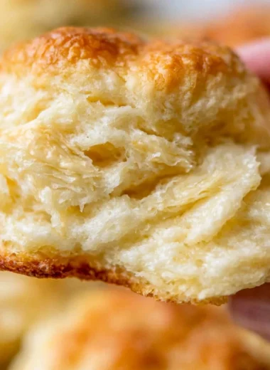 Fluffy homemade biscuits straight from the oven, golden and delicious.