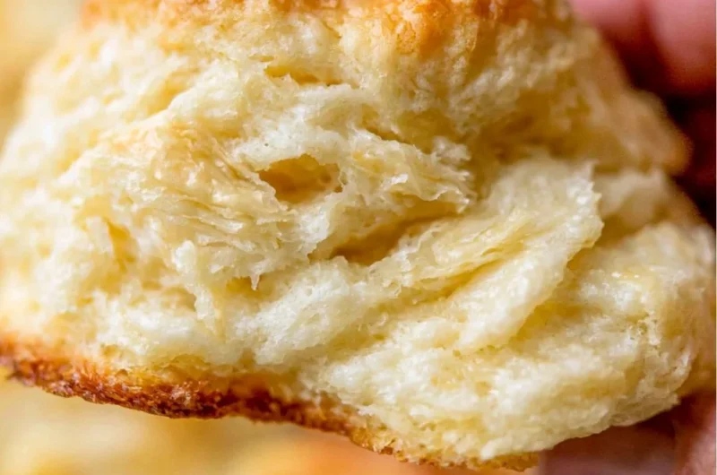 Fluffy homemade biscuits straight from the oven, golden and delicious.